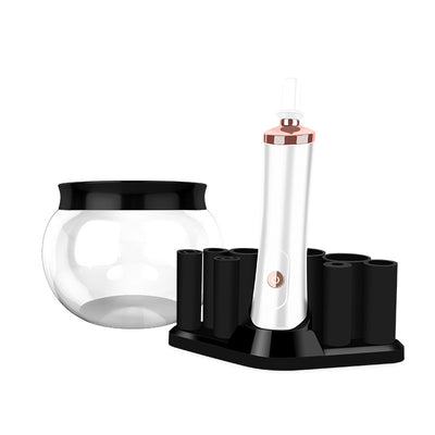 Electric makeup brush scrubber