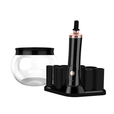 Electric makeup brush scrubber